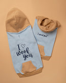 Sudadera con capucha para mascotas I WOOF YOU 